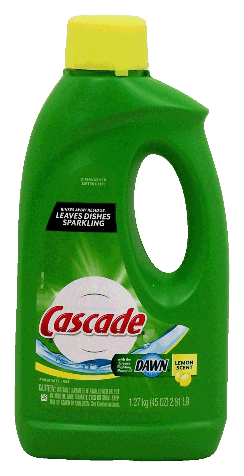 Cascade liquid dishwasher detergent, lemon scent, pure rinse Full-Size Picture